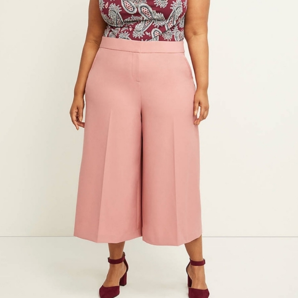 Allie Tailored Stretch Wide Leg Crop